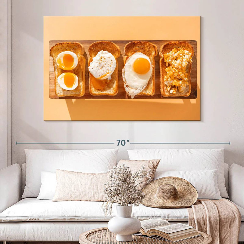 Variété d'œufs grillés Yarlin, H 34 po x l 51 po
