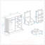 Modern Kitchen Trash Can Storage Cabinet with Tilt-Out Bin, Drawers, and Shelves for Efficient Organization