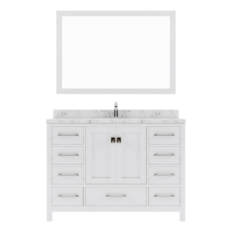 Meuble-lavabo simple 48 po Kazanovicz , Blanc