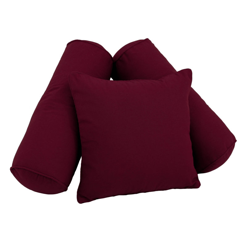  Coussin 3 pièces Soft Home Furnishings, Bourgogne