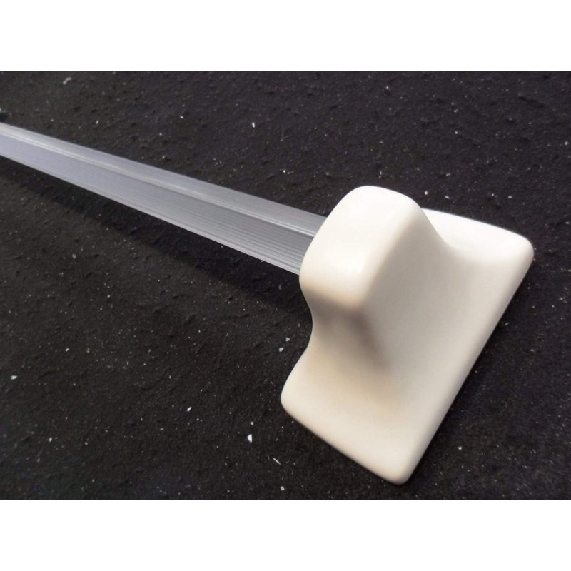 27'' Towel Bar (Almond Brackets w/Clear Pole)