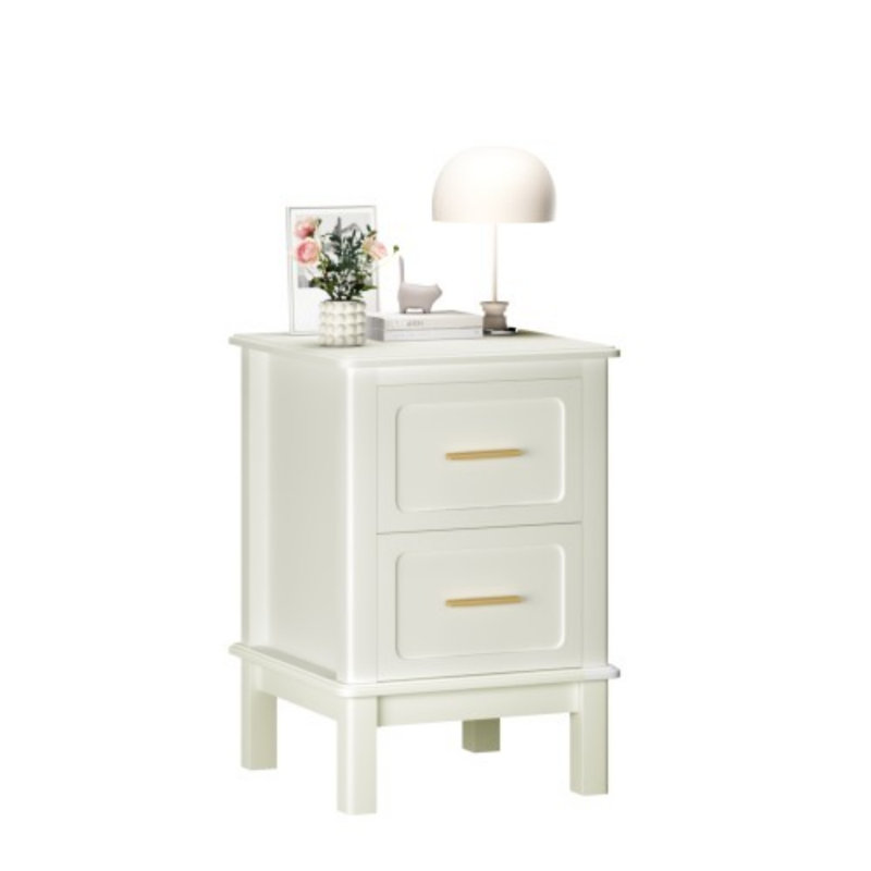 Table de chevet moderne avec 2 tiroirs, table de chevet de chambre à coucher, pour petits espaces, salon, chambre d'amis