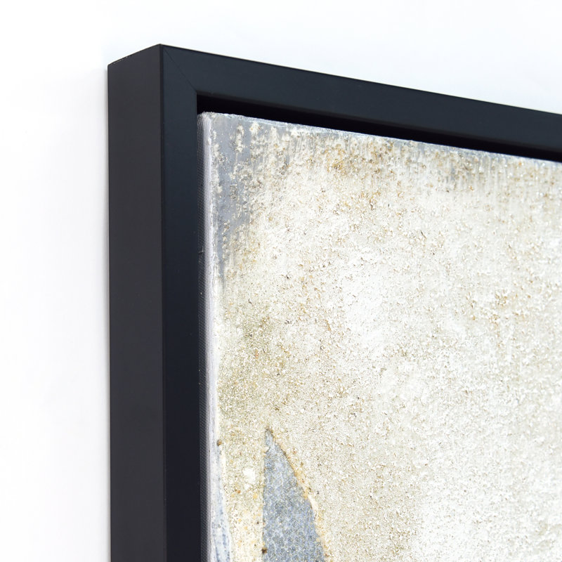 «Snowy Drip 1 and 2» par Martin Edwards - Ensemble de 2 peintures sur cadre flottant