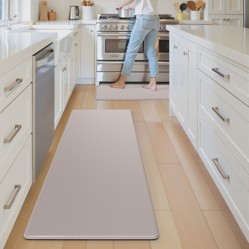 Tapis de cuisine antidérapant et antidérapant, Noir, noir, noir, noir, Rectangle 17 po x 59 po
