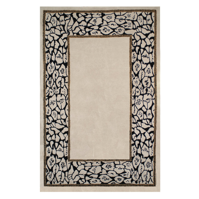 African Safari Wool Animal Print Indoor Rug, Rectangle 2' x 3'