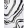 Tapis abstrait noir / argent Linnea