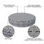 Decorative Indoor Outdoor Waterproof Round Cushion Cover, Patio UV Resistant Seat Cushion Cover-1493380679