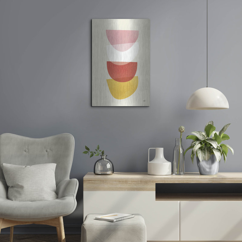 Art mural en métal «Balance 2 Oasis» par Moira Hershey, H 24 po x l 16 po