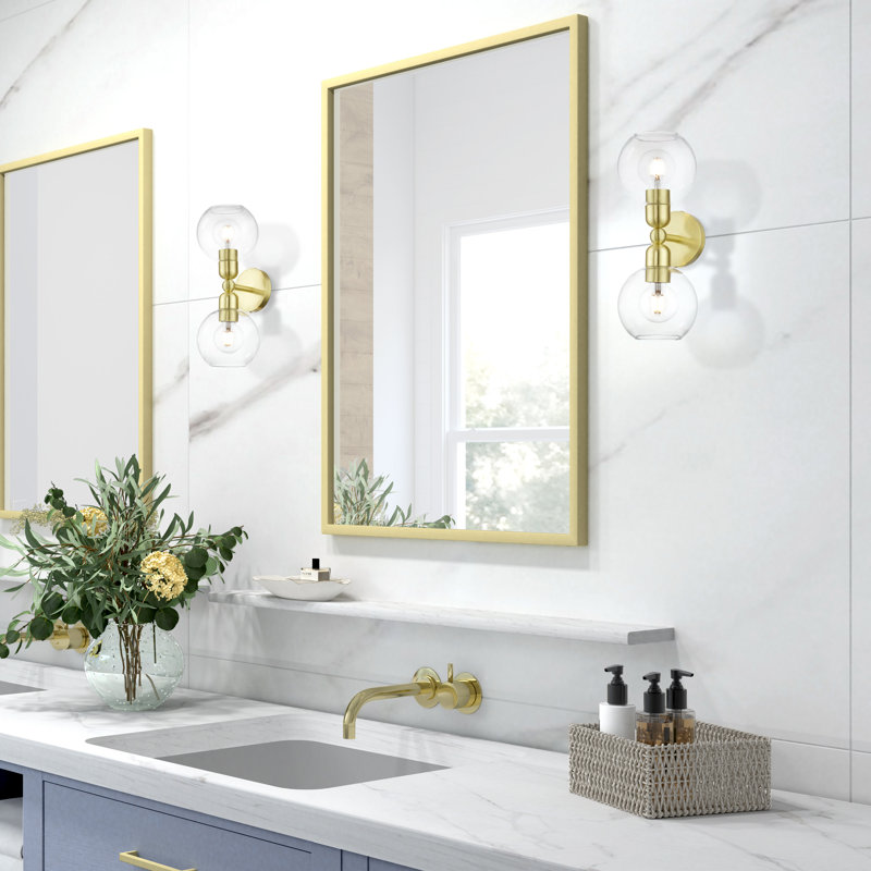 Rocklin 2 - Light Dimmable Vanity Light, Satin Brass