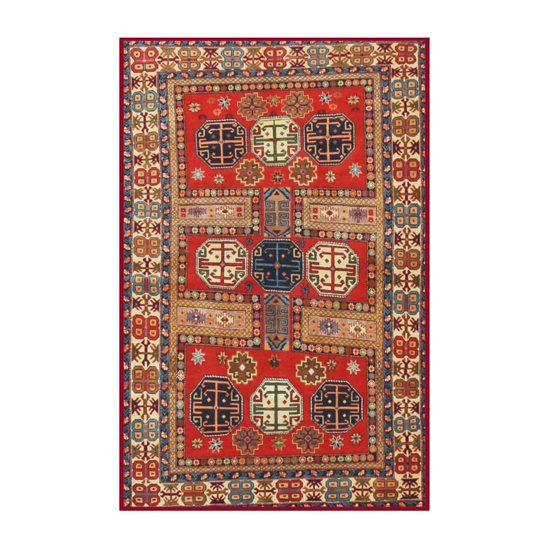 Oriental Indoor Rug, Rectangle 5' x 7'