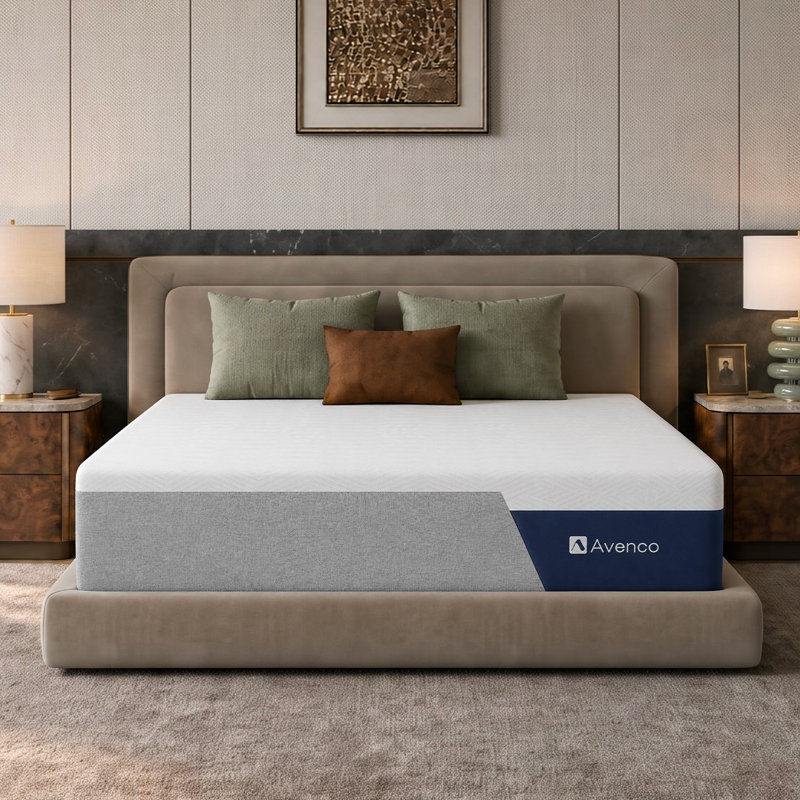  Grand matelas en mousse viscoélastique gélifiée 12 pouces, mi-ferme, rafraîchissant, CertiPUR-US