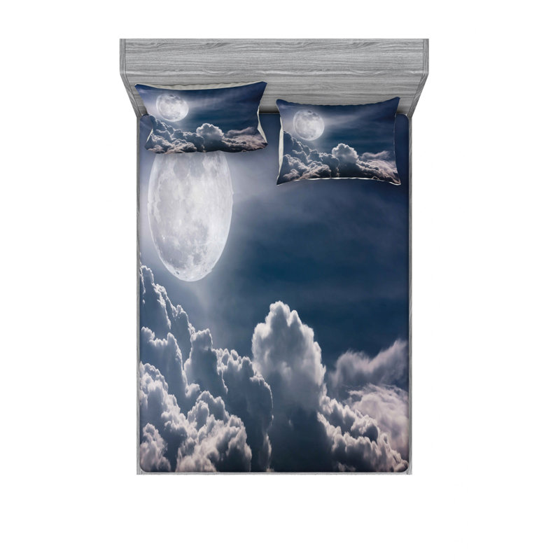 Microfiber Sheet Set, Queen Sheet Set with Fitted Sheet