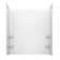 Crescendo 59.75'' x 35.8'' Walk-in Fibreglass Bathtub with Faucet