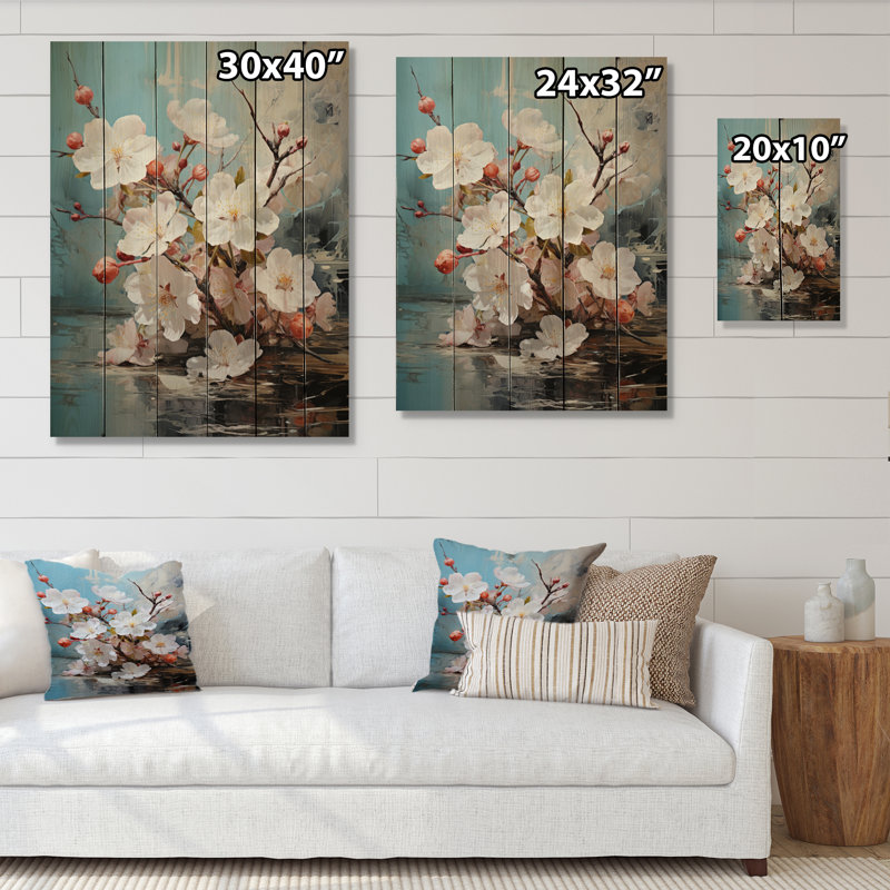 Asian Art Eastern Elegance VI - Impression sur bois sans cadre, H 40 po x l 30 po x P 0,78 po