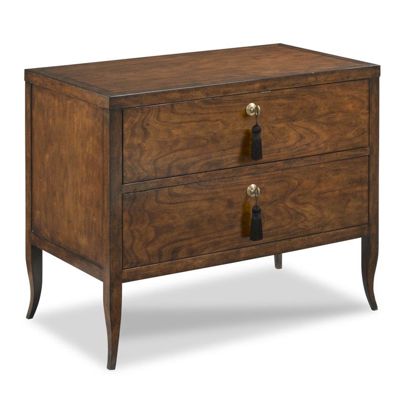 Sarah 2 - Drawer Nightstand, Bordeaux