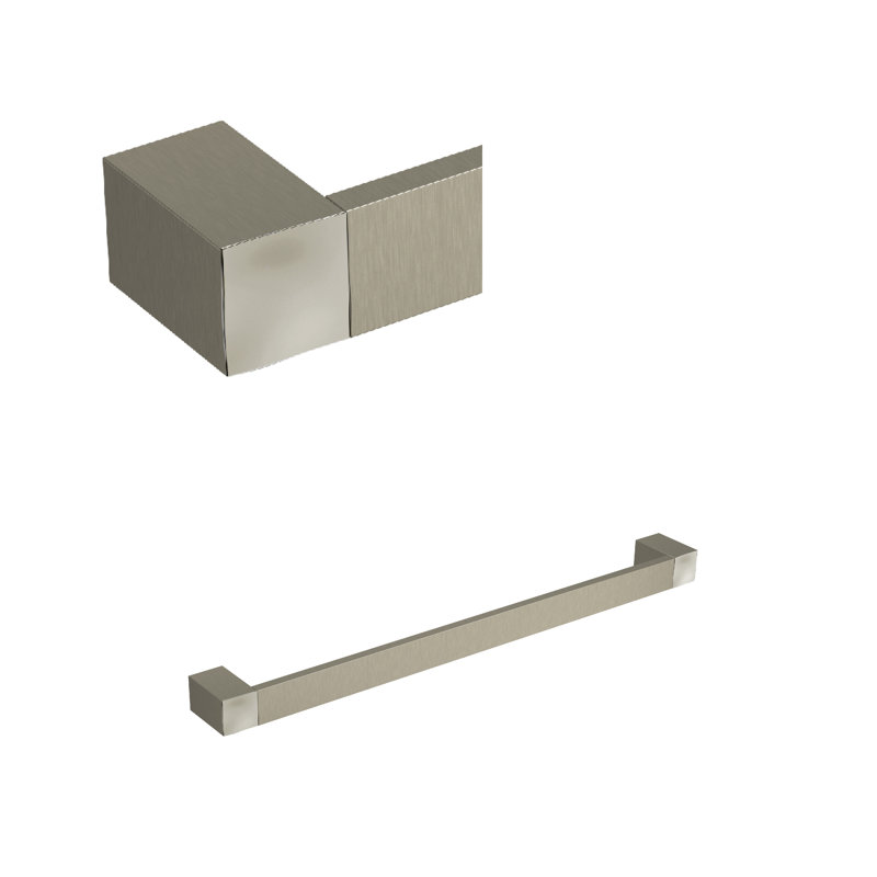 Porte-serviettes Reflet, Nickel brossé