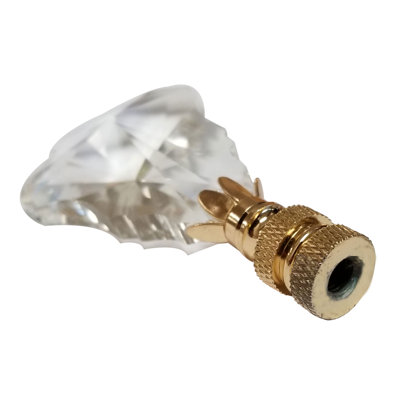 Strass Pendalogue Faceted Crystal Lamp Finial
