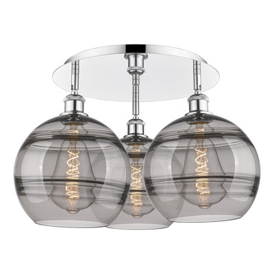 Chartoff Glass Semi Flush Mount