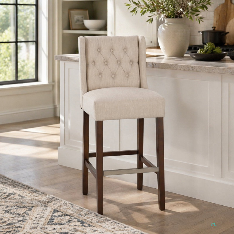 Tabouret de bar Modern Modern, Crème
