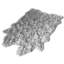 Tapis à poils longs en fausse fourrure de bison gris-95756302