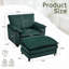 Fauteuil d'appoint surdimensionné avec repose-pieds-1164876913