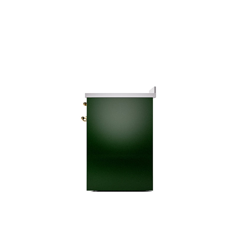 ILVE Nostalgie II 30 in Induction Range, Emerald Green/Brass