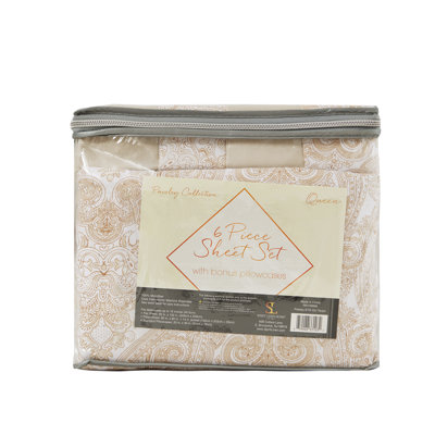 Percale Paisley Sheet Set