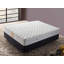 Matelas blanc de qualité supérieure, 71,0 x 79,0 x 10,2 pouces | Housse en tricot de coton doux, mousse à mémoire de forme, système à ressorts multiples, double face | Parfait pour un confort et un soutien ultimes, conception géométrique de couleur unie-2130312469