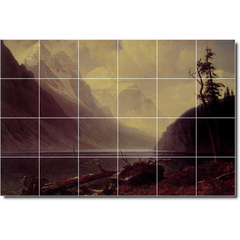 Carreau de céramique décorative 36 po x 24 po 6 po x 6 po, Paysage 446