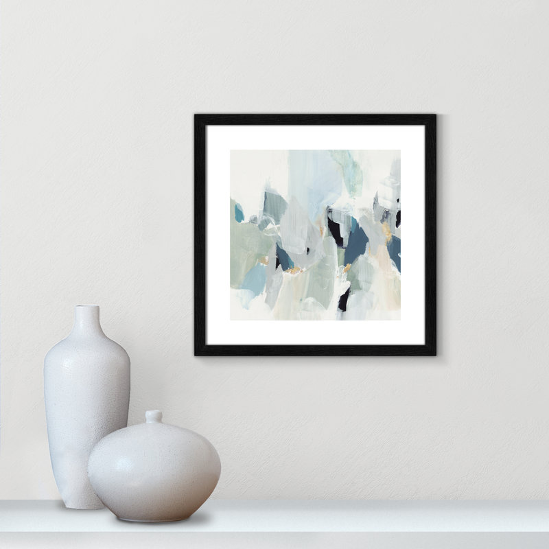 Little Talks " Little Talks III " by Isabelle Z, Picture Framed Paper, 18.25" H x 18.25" W, Black Wood