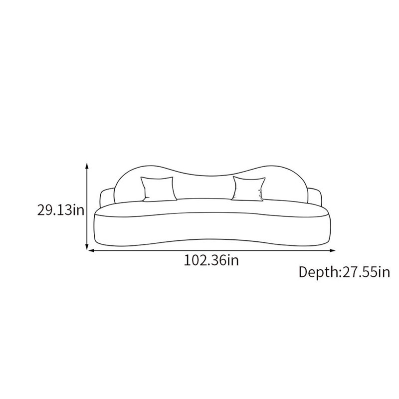Geronda, Vert / gris, 4, H 29,13 po x l 102,36 po x P 27,55 po