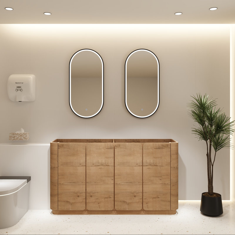 60" Freestanding Bathroom Vanity Base with Soft Close Doors