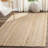 Natural Fiber Hand Woven Jute Solid Color Rug-17989047