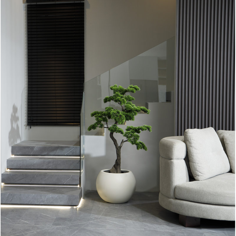20" Wide Indoor/ Outdoor White Fishbowl Planter with a Matte Finish