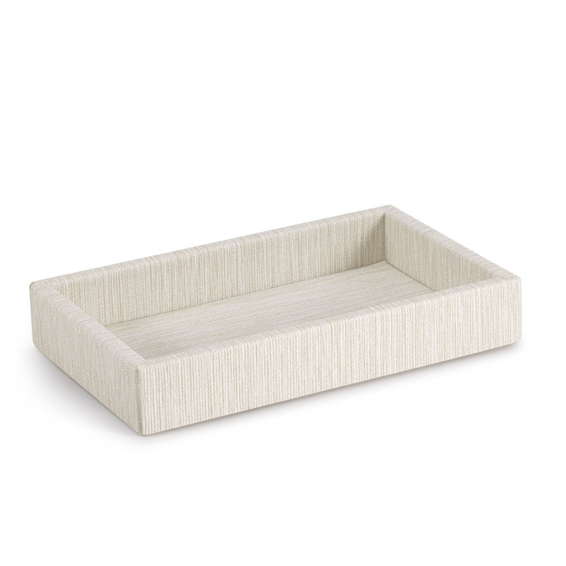 Reed Bathroom Tray, Ivory