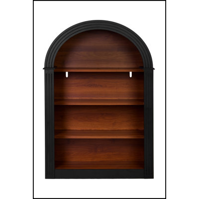 4-Shelf Tall Arched Bookcase, Robust MDF Storage Organizer for Books and Decor, Modern Elegance for Any Room by Latitude Run