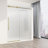 Elan E-Class 56-60" W x 76" H Sliding Frameless Shower Door with 3/8" Fluted Glass-79654633-79654630