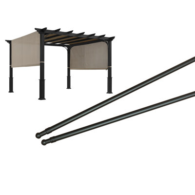 APEX GARDEN Black Steel for Pergola
