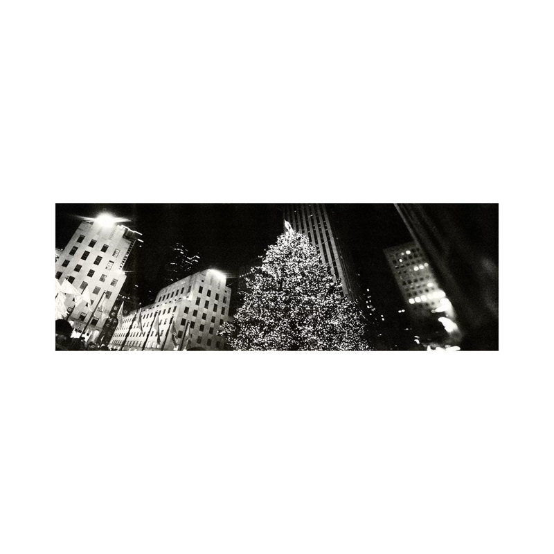 Christmas Tree Lit Up At Night, Rockefeller Center, Manhattan, New York City, New York State, USA #2 by Panoramic Images - Panoramic Gallery-Wrapped Canvas Giclée on Canvas
