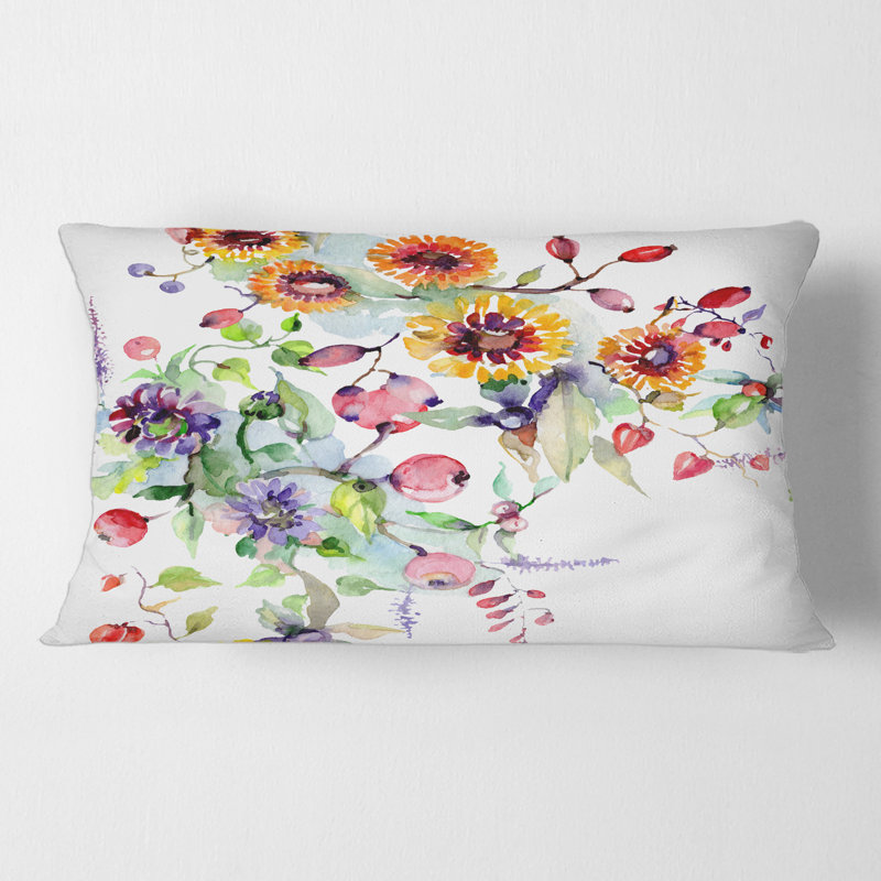 Floral Throw Pillow