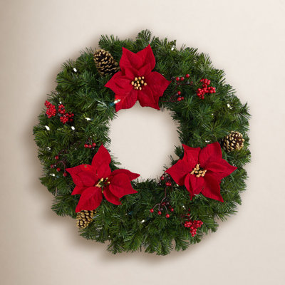 24'' Lighted Wreath