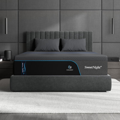 Matelas CoolNest Ultra 16 po en mousse à mémoire de forme et gel rafraîchissant, fermeté moyenne, support à 7 zones, CertiPUR-US