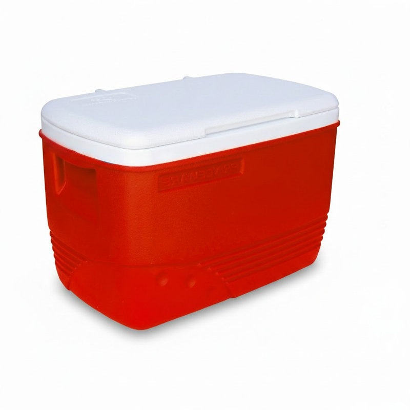 31.7 Qt Insulated Ice Box Cooler, Red