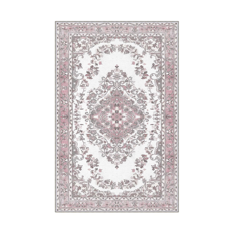 Premium Hall Carpet, 2.6 x 4.9 Feet, 100% Polyester, 650 gr/m² | Antibacterial, Non-Slip PVC Dot Underside, 0.3 in Pile Height | Machine Washable, 3D Digital Print, Durable & Stylish for Home Décor