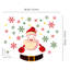 Cute Santa with Snowflakes Christmas Window Decal