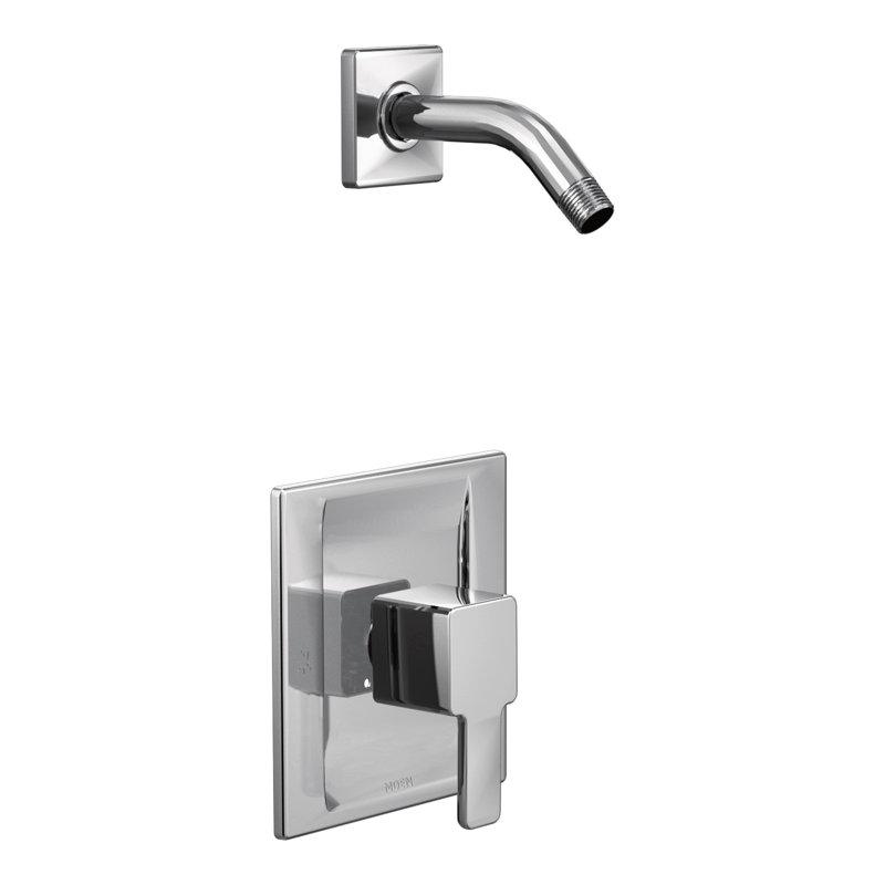 Garniture de robinet de douche 90 degrés Posi-Temp avec poignée levier, Chrome
