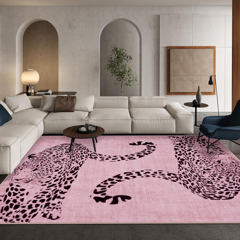 Modern Washable Area Rugs Non-Shedding Kids Playroom Rug Stain Resistant Accent Carpet, Rectangle 5' x 7'