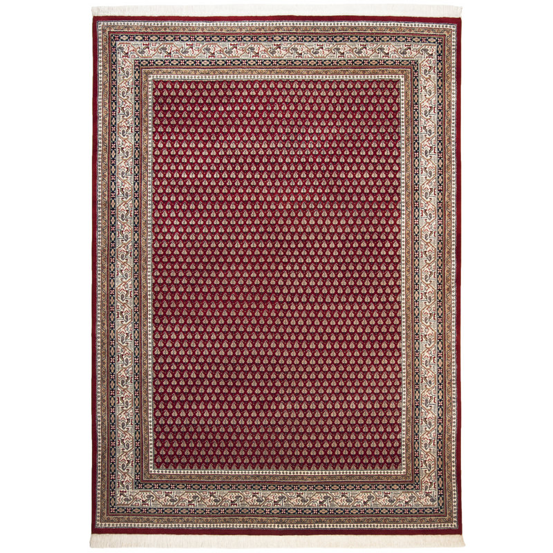 Haque Hand Woven Wool Red Indoor Rug, Rectangular 90 x 160 cm