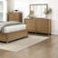 Commode de rangement 5 tiroirs brun clair