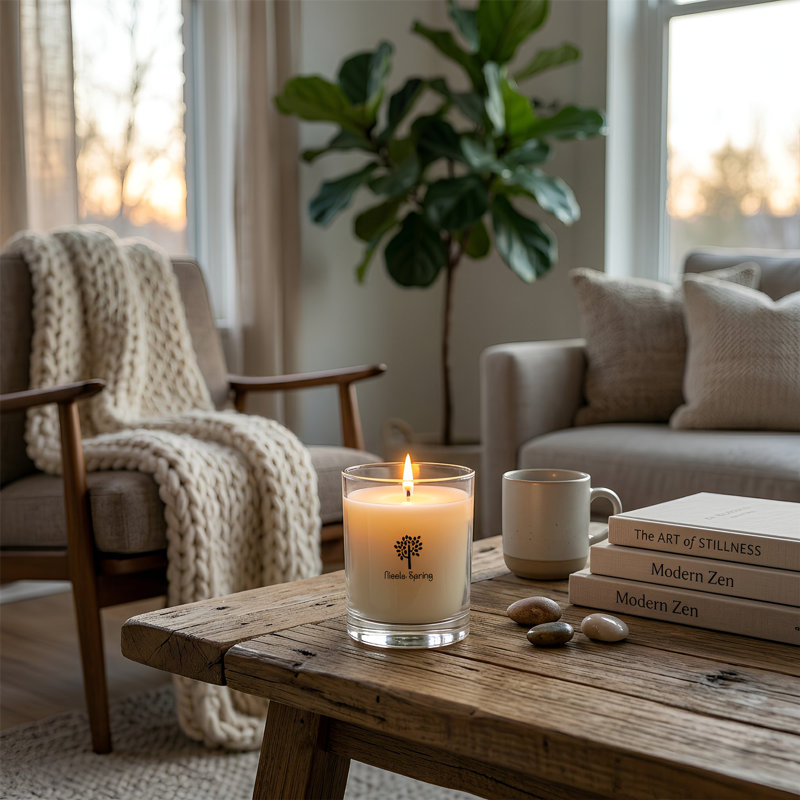 Nicola Spring 160g Sage Retreat Soy Wax Candles - Pack of 3 Glass Jars